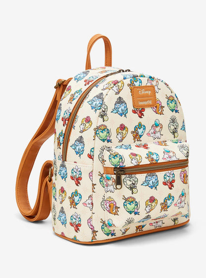 Mochila mini Disney Princess Sidekicks con gemas