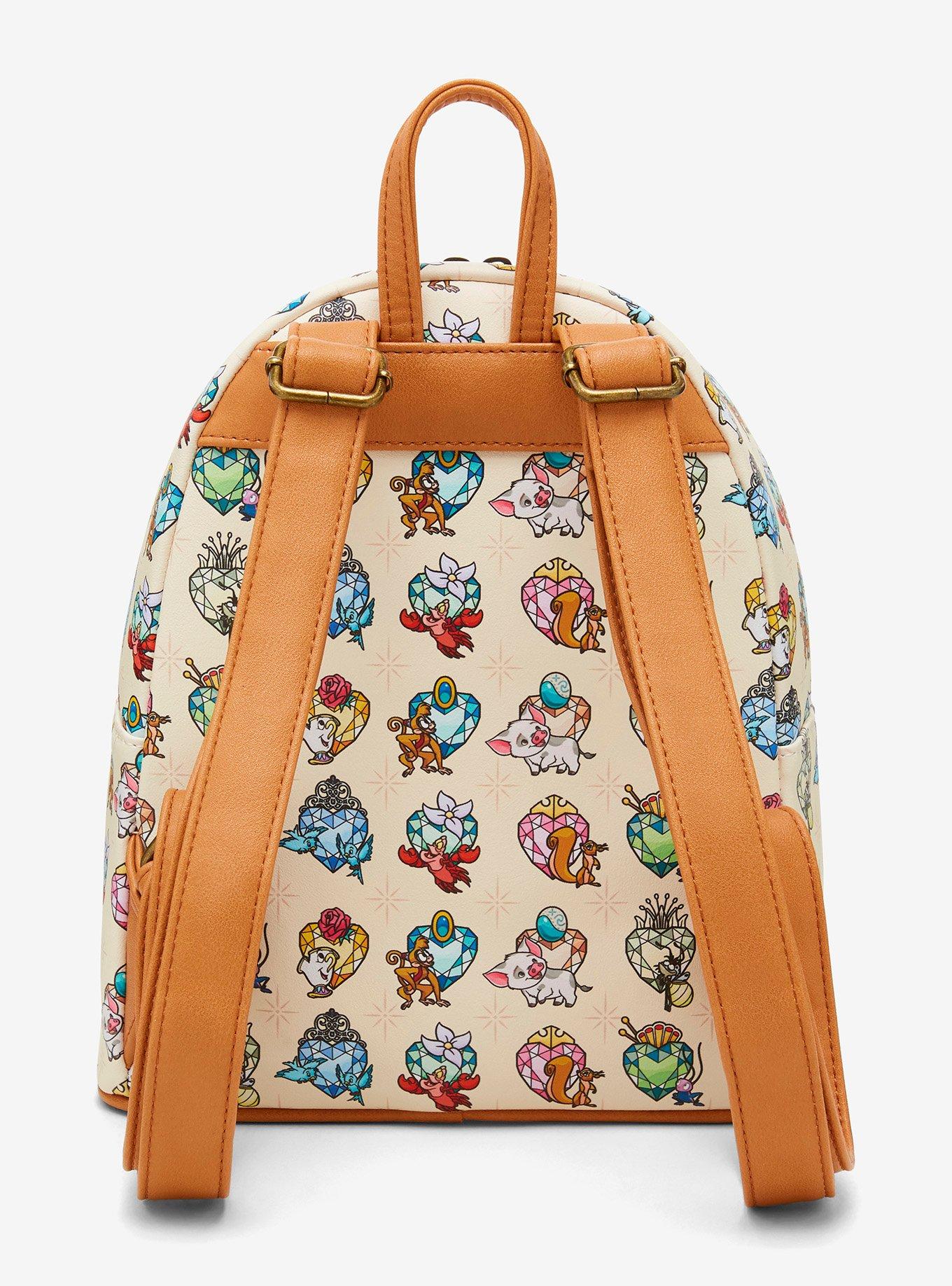 Mochila mini Disney Princess Sidekicks con gemas