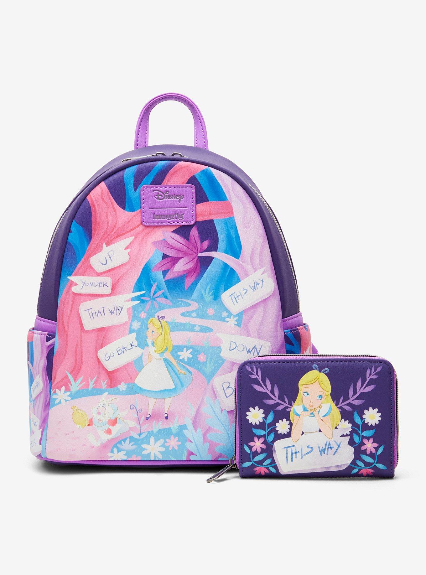 Mochila mini Disney Alice in Wonderland con letreros