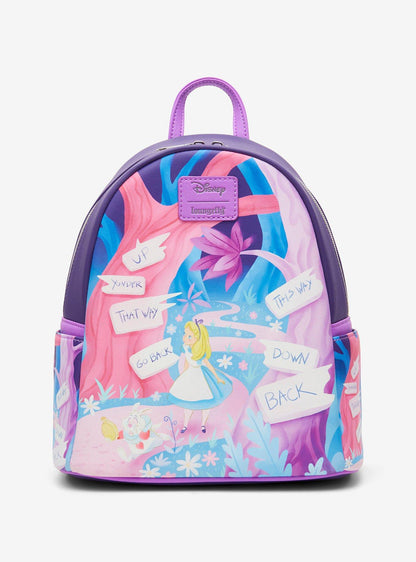Mochila mini Disney Alice in Wonderland con letreros