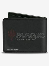 Billetera Magic: The Gathering con calavera negra