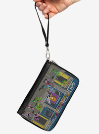 Billetera arcade morada Teenage Mutant Ninja Turtles