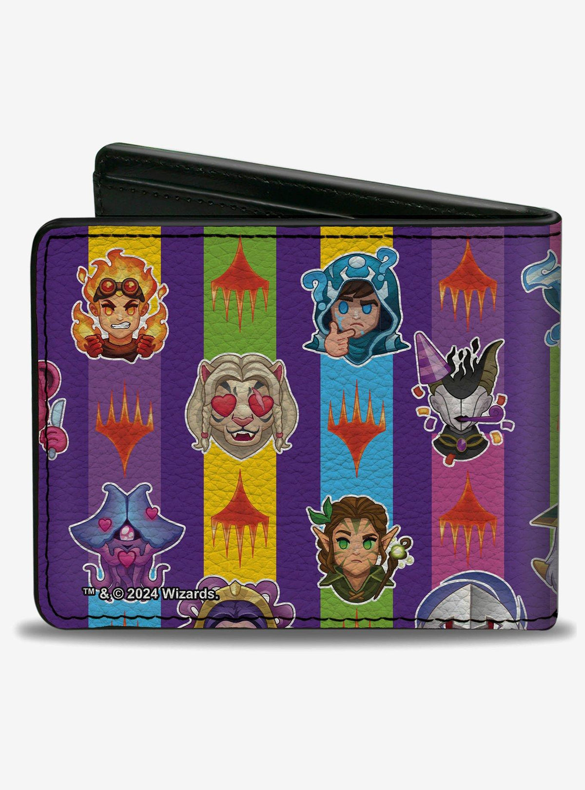 Billetera Magic: The Gathering Chibi Planeswalkers a rayas