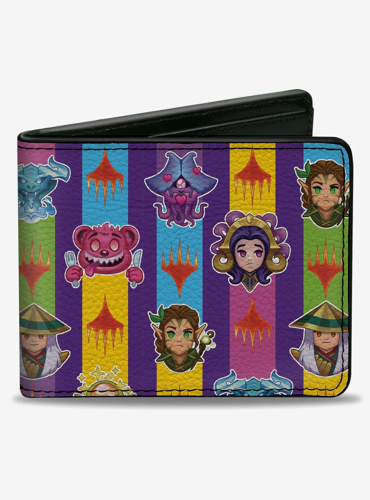 Billetera Magic: The Gathering Chibi Planeswalkers a rayas