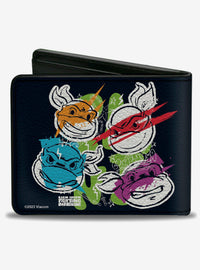 Billetera doble Teenage Mutant Ninja Turtles: Caras y garabatos
