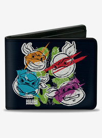 Billetera doble Teenage Mutant Ninja Turtles: Caras y garabatos