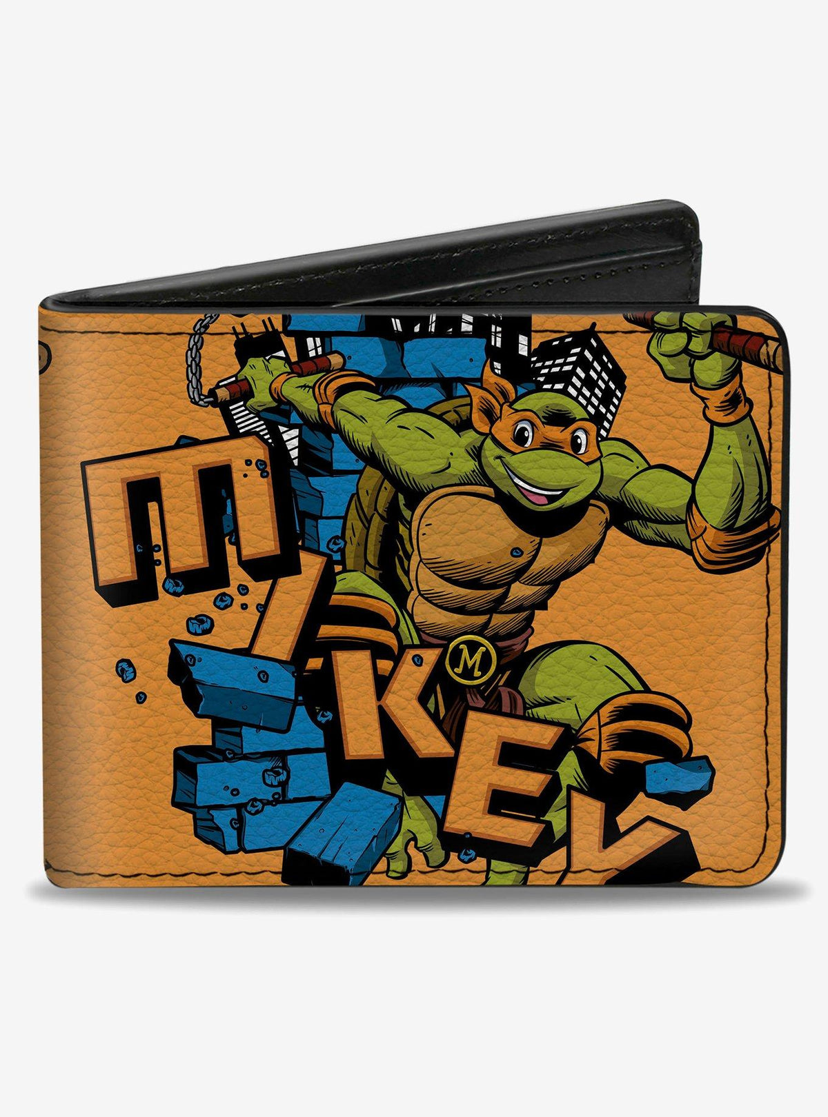 Billetera Teenage Mutant Ninja Turtles Mikey en pose de acción