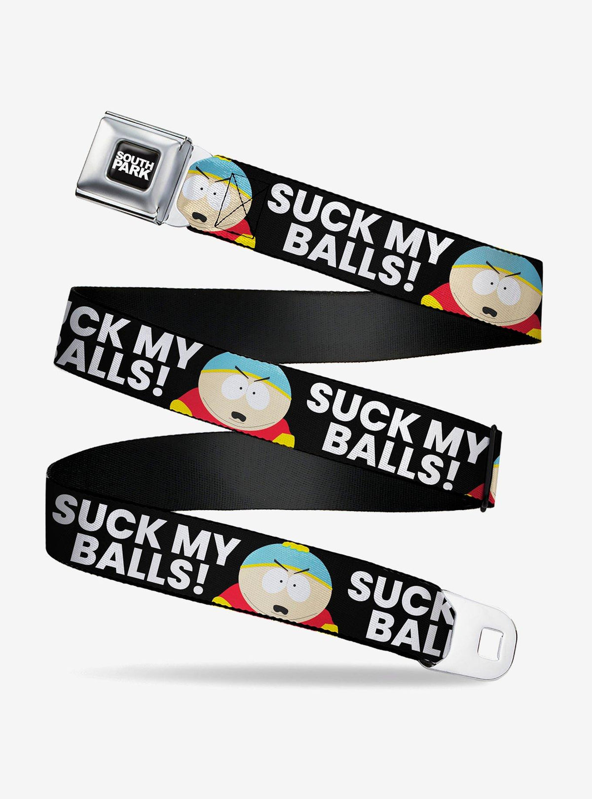 Cinturón South Park con Cartman y hebilla tipo cinturón de seguridad