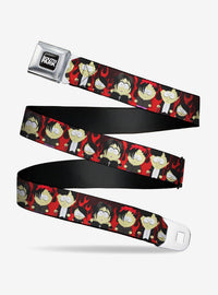 Cinturón South Park Goth Kids con diseño de llamas