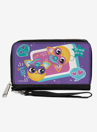 Billetera Furby Furbmoji BFFs con cierre