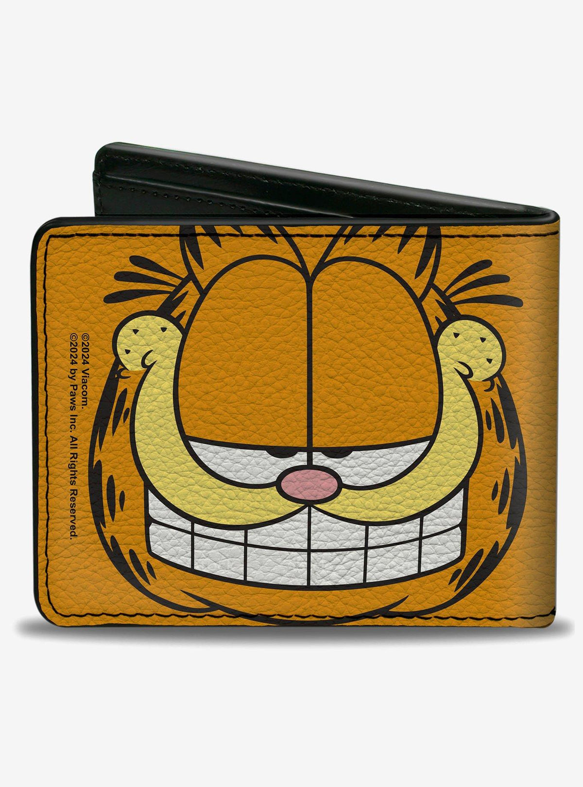 Billetera plegable Garfield con rostro sonriente