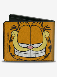 Billetera plegable Garfield con rostro sonriente