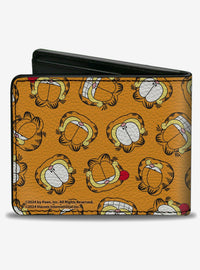 Billetera bifold Garfield con expresiones