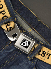 Cinturón Ouija con hebilla tipo cinturón de seguridad