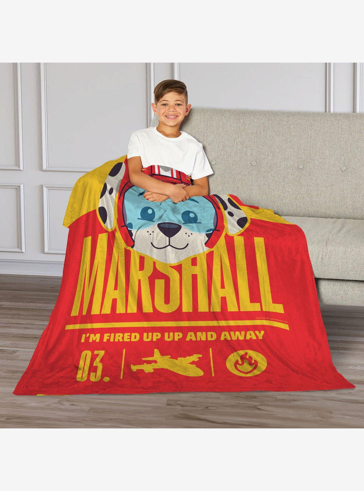 Manta Paw Patrol Marshall Fired Up 101,6 x 127 cm