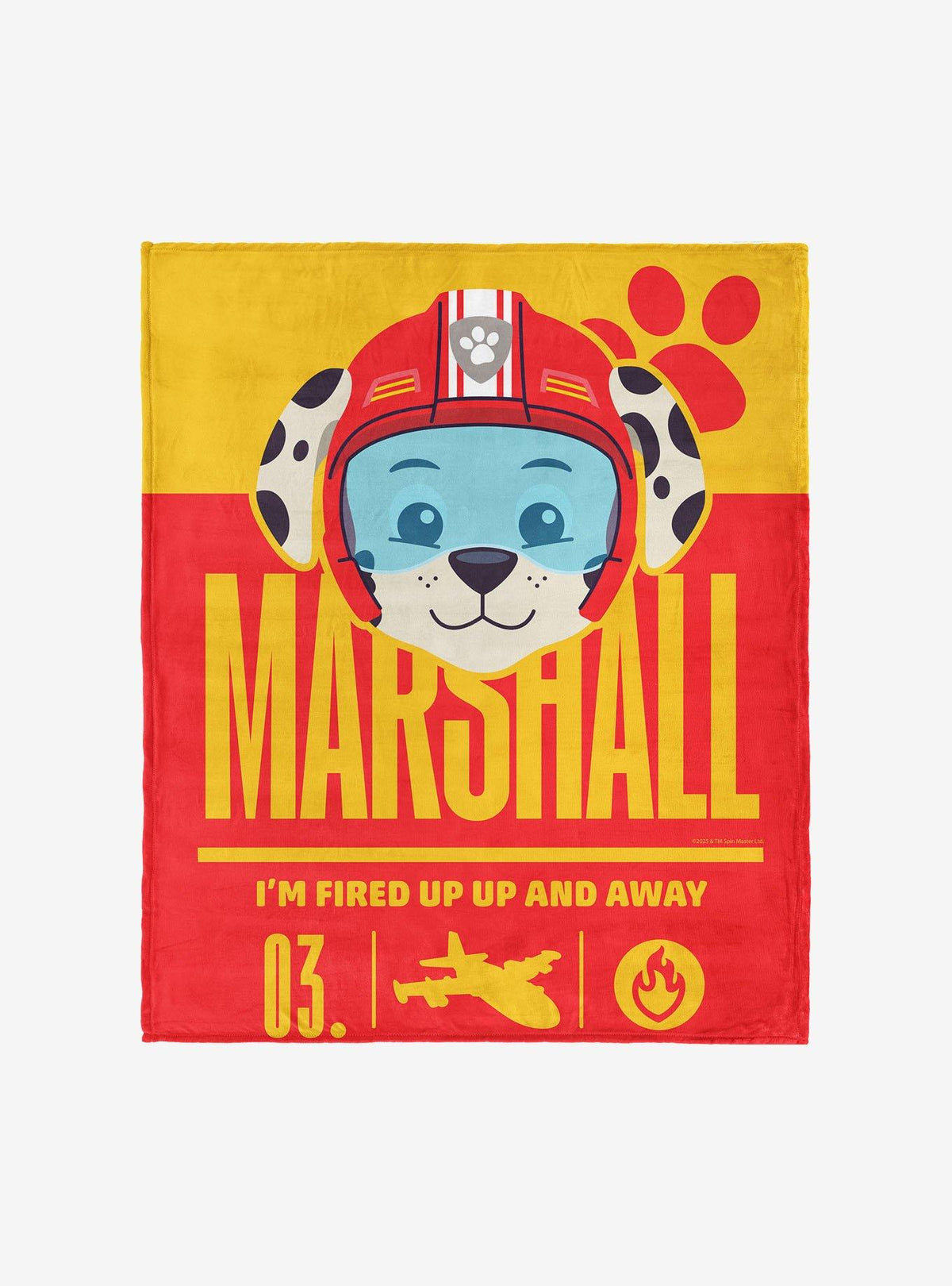 Manta Paw Patrol Marshall 152 x 203 cm