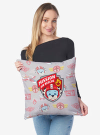 Cojín Paw Patrol Marshall con diseño de insignias