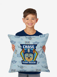 Cojín Paw Patrol con diseño de insignias de Chase