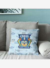 Cojín Paw Patrol con diseño de insignias de Chase