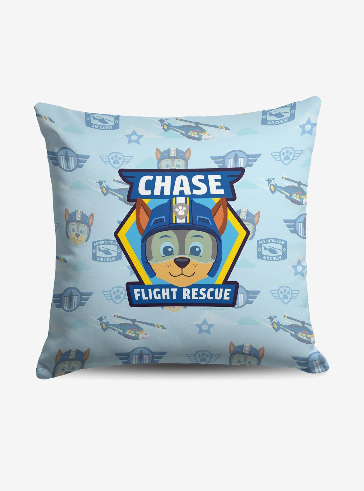 Cojín Paw Patrol con diseño de insignias de Chase