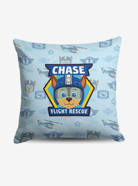 Cojín Paw Patrol con diseño de insignias de Chase