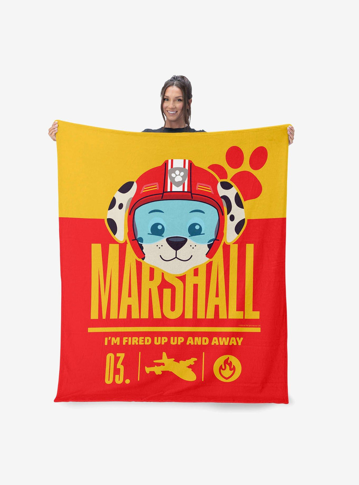 Manta Sherpa Paw Patrol Marshall Fired Up