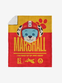 Manta Sherpa Paw Patrol Marshall Fired Up