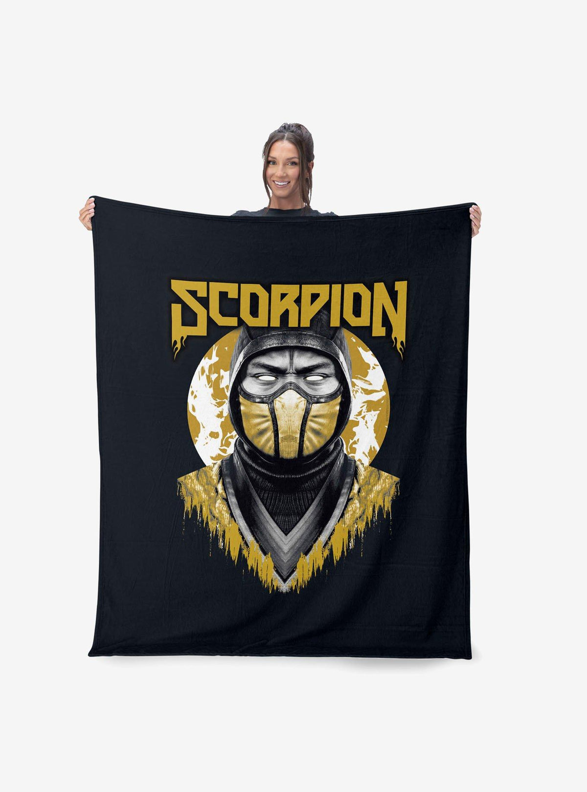 Manta de tacto sedoso Mortal Kombat: Scorpion