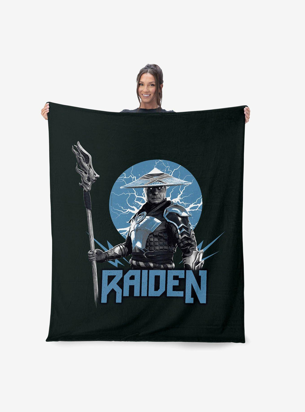 Manta Mortal Kombat Raiden de tacto sedoso