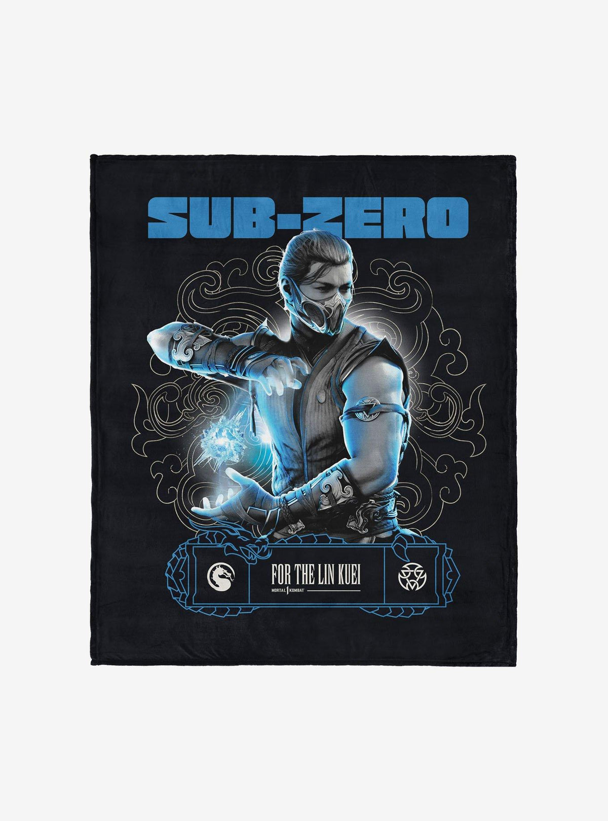 Manta de tacto sedoso Mortal Kombat: Sub-Zero