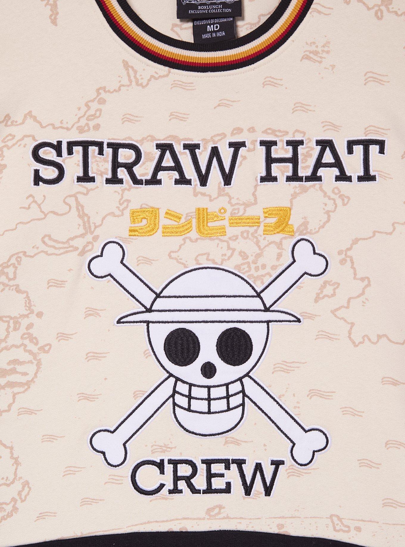 Polerón One Piece Tripulación Sombrero de Paja