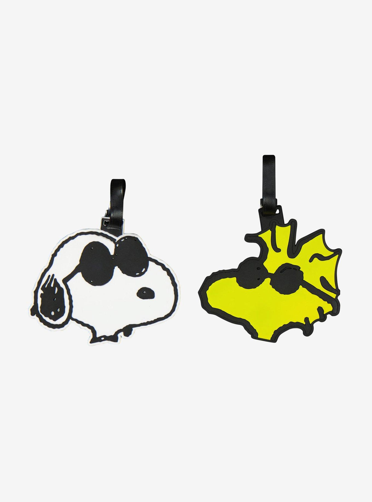 Set de 2 etiquetas de equipaje Snoopy y Woodstock
