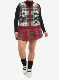Chaleco navideño Disney de Mickey y Minnie Mouse, talla plus