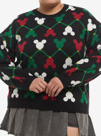 Polerón navideño Mickey Mouse para niñas, tallas grandes