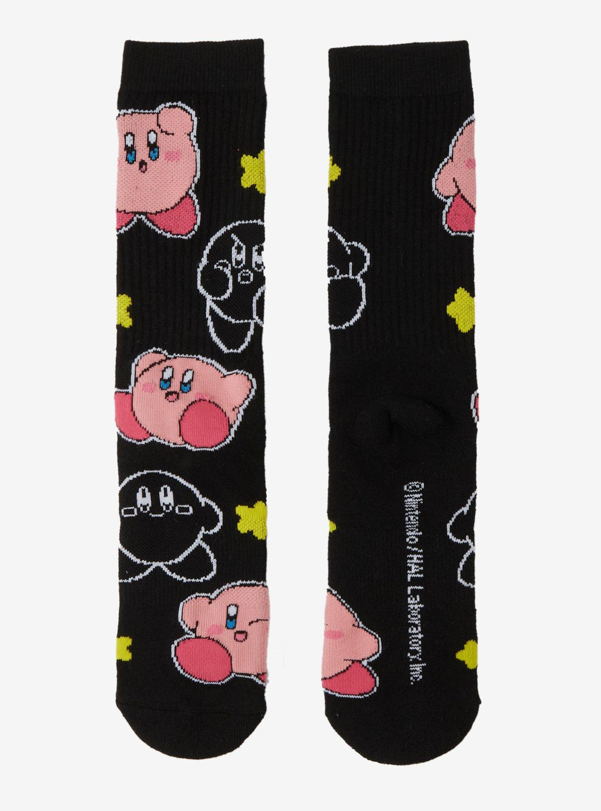 Calcetines Kirby con estampado de estrellas