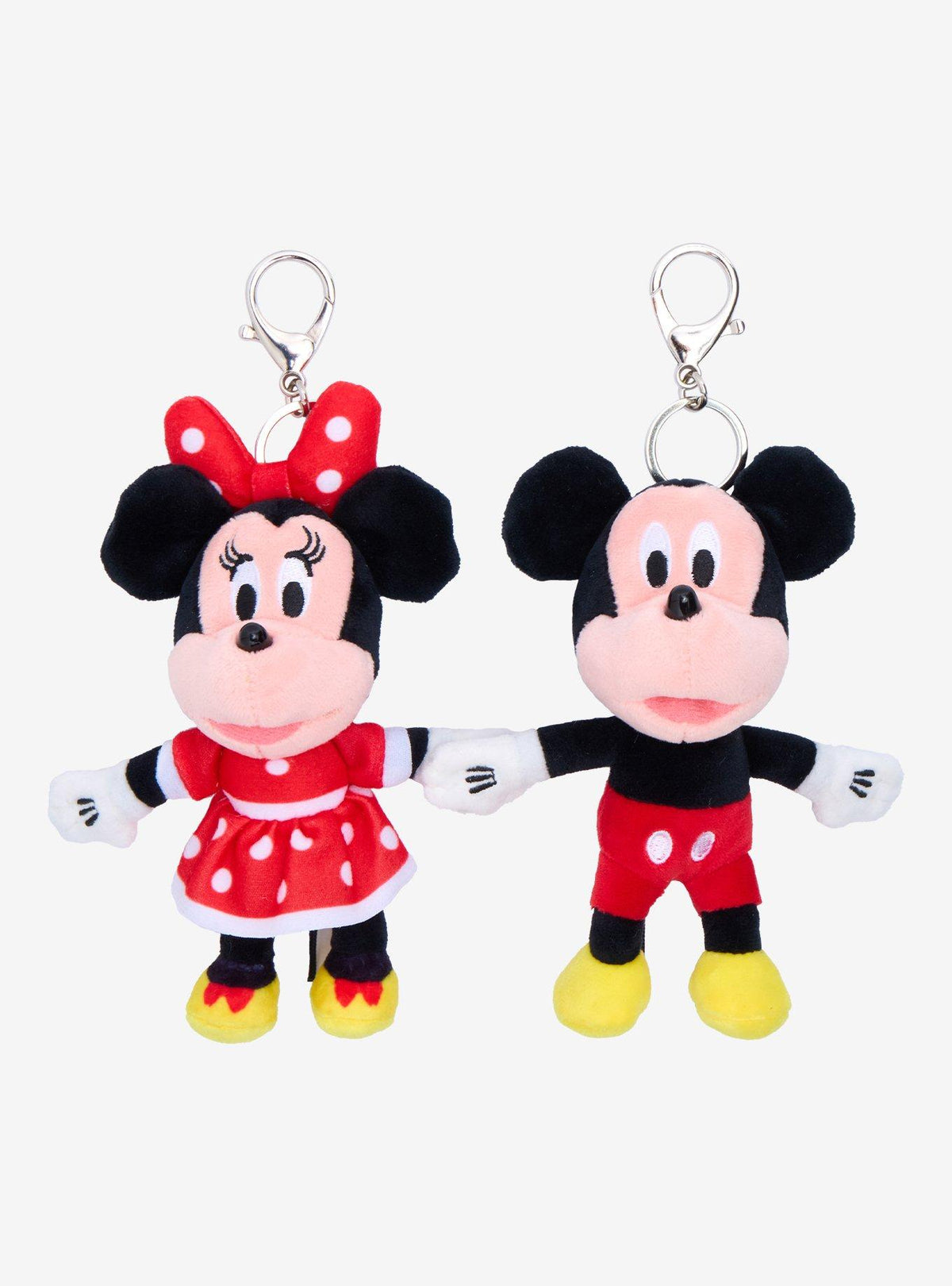 Set de llaveros de peluche Mickey y Minnie de Disney