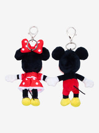 Set de llaveros de peluche Mickey y Minnie de Disney