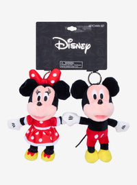 Set de llaveros de peluche Mickey y Minnie de Disney
