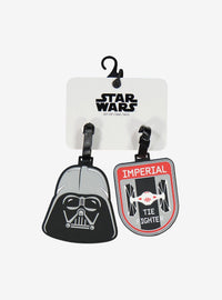 Set de 2 etiquetas de equipaje Star Wars: Darth Vader y TIE Fighter