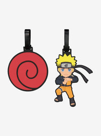 Set de 2 etiquetas de equipaje de Naruto Uzumaki