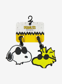 Set de 2 identificadores de equipaje Snoopy y Woodstock