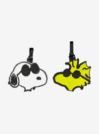 Set de 2 identificadores de equipaje Snoopy y Woodstock