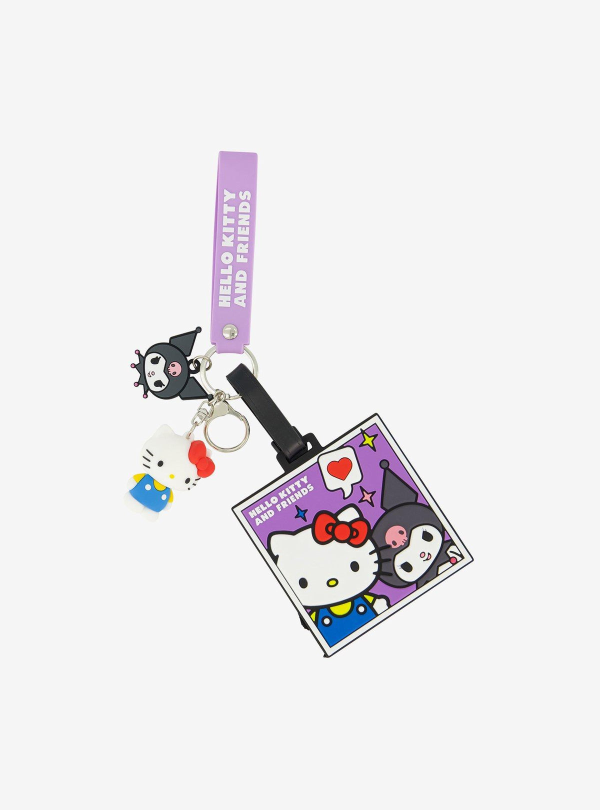 Set de identificador de equipaje y lanyard Hello Kitty y Kuromi