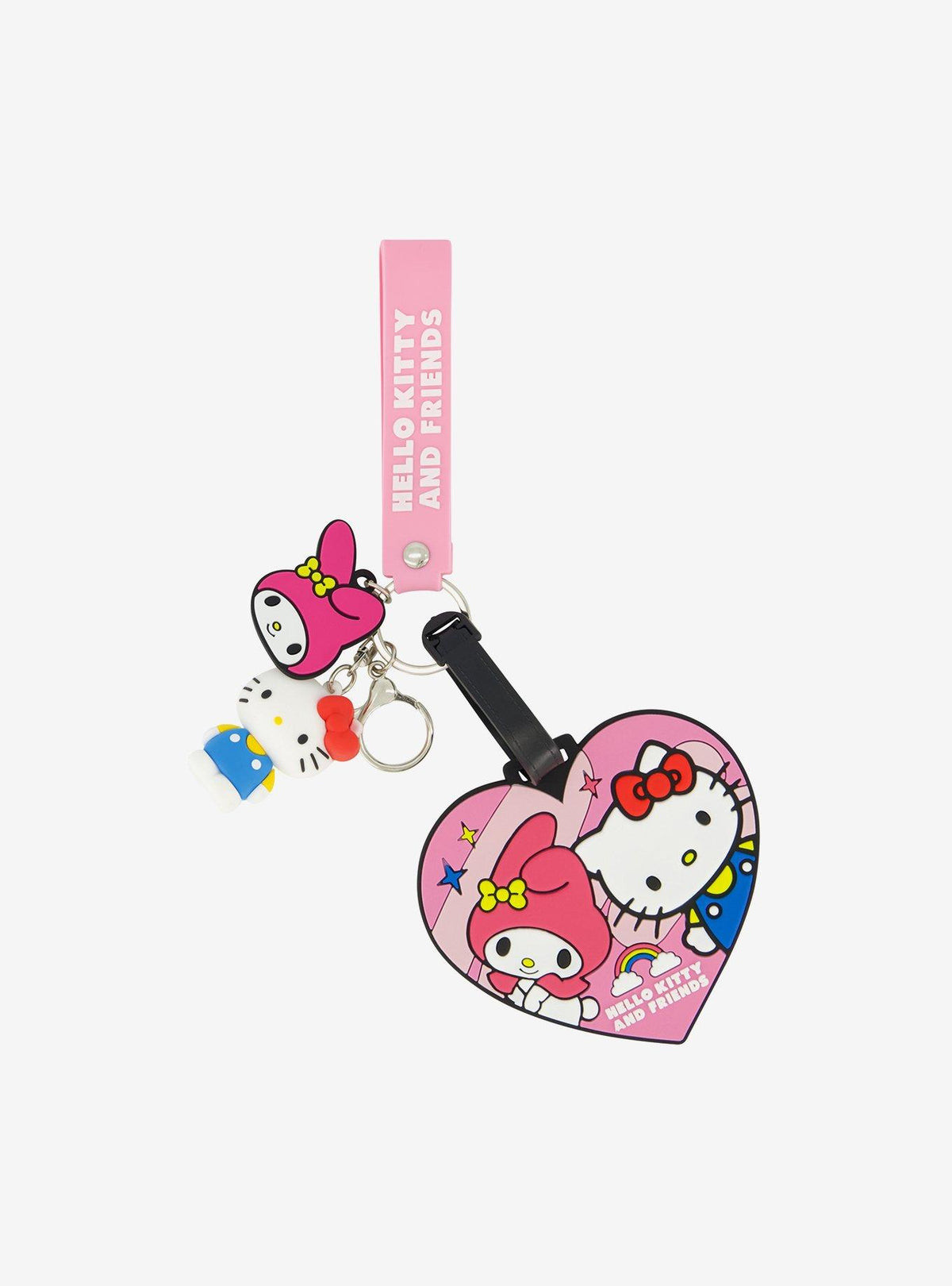 Set de viaje Hello Kitty y My Melody: identificador y lanyard