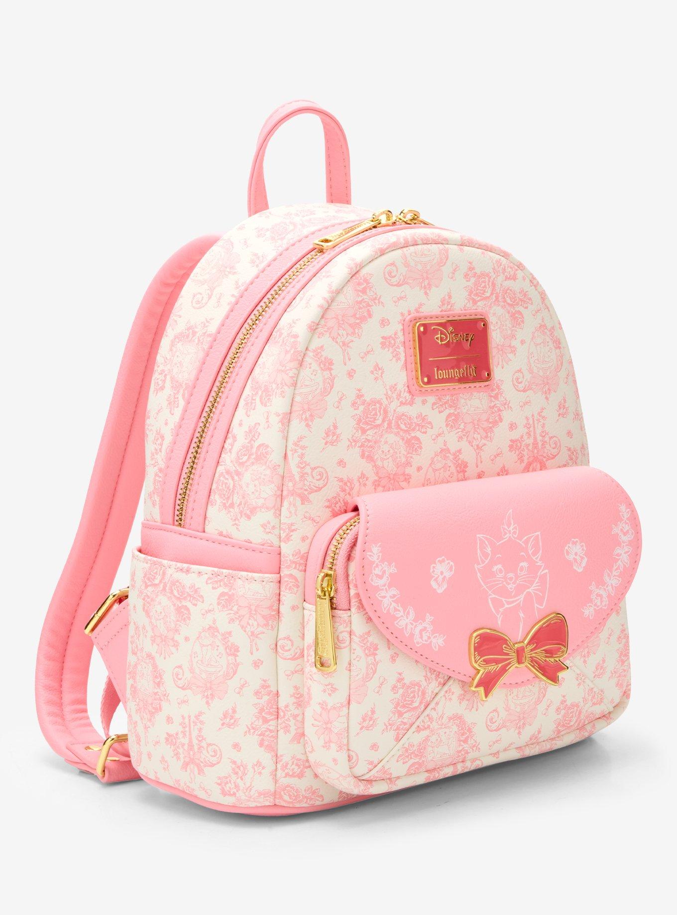Mochila mini Disney The Aristocats Marie, estampado toile