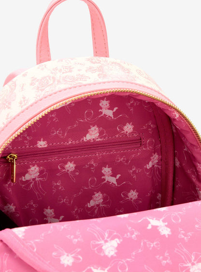 Mochila mini Disney The Aristocats Marie, estampado toile