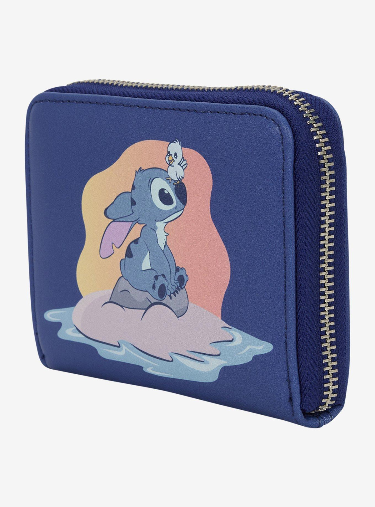 Billetera Disney Lilo & Stitch con Stitch y pajarito