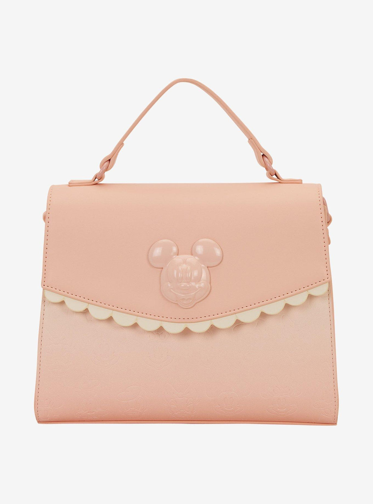 Cartera cruzada rosada pastel de Mickey y sus amigos