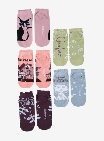 Set de 5 calcetines Coraline con borde festoneado
