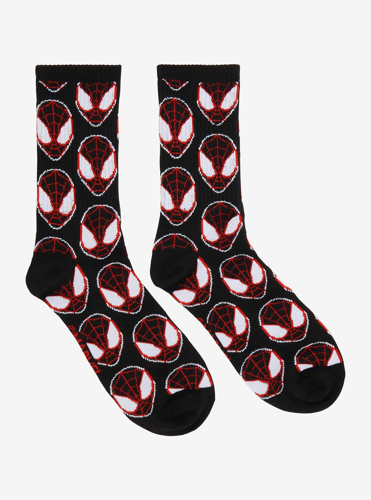 Calcetines de caña media con máscaras de Miles Morales